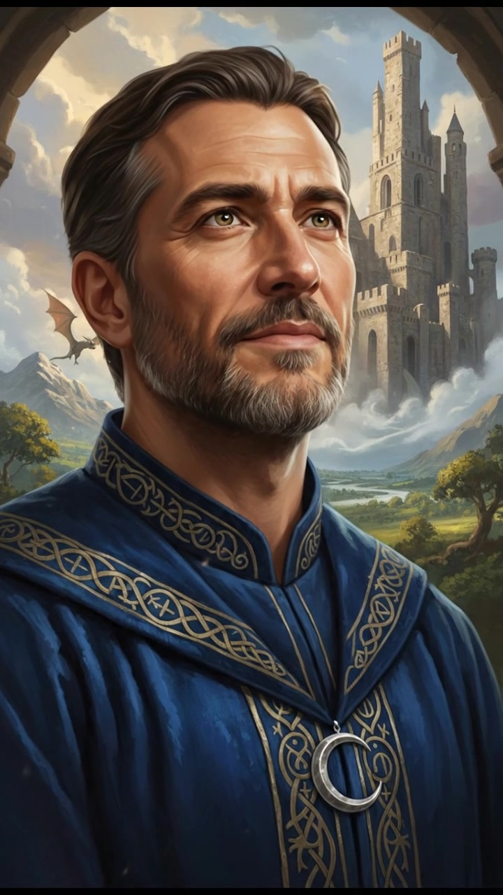 A close-up of Omar's face, with a look of deep faith and contemplation.