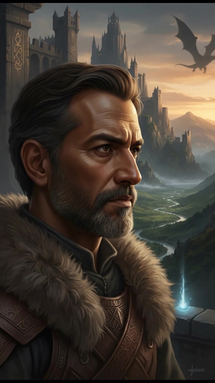 A close-up of Raj's face, showing his thoughtful gaze as he watches the distant horizon.