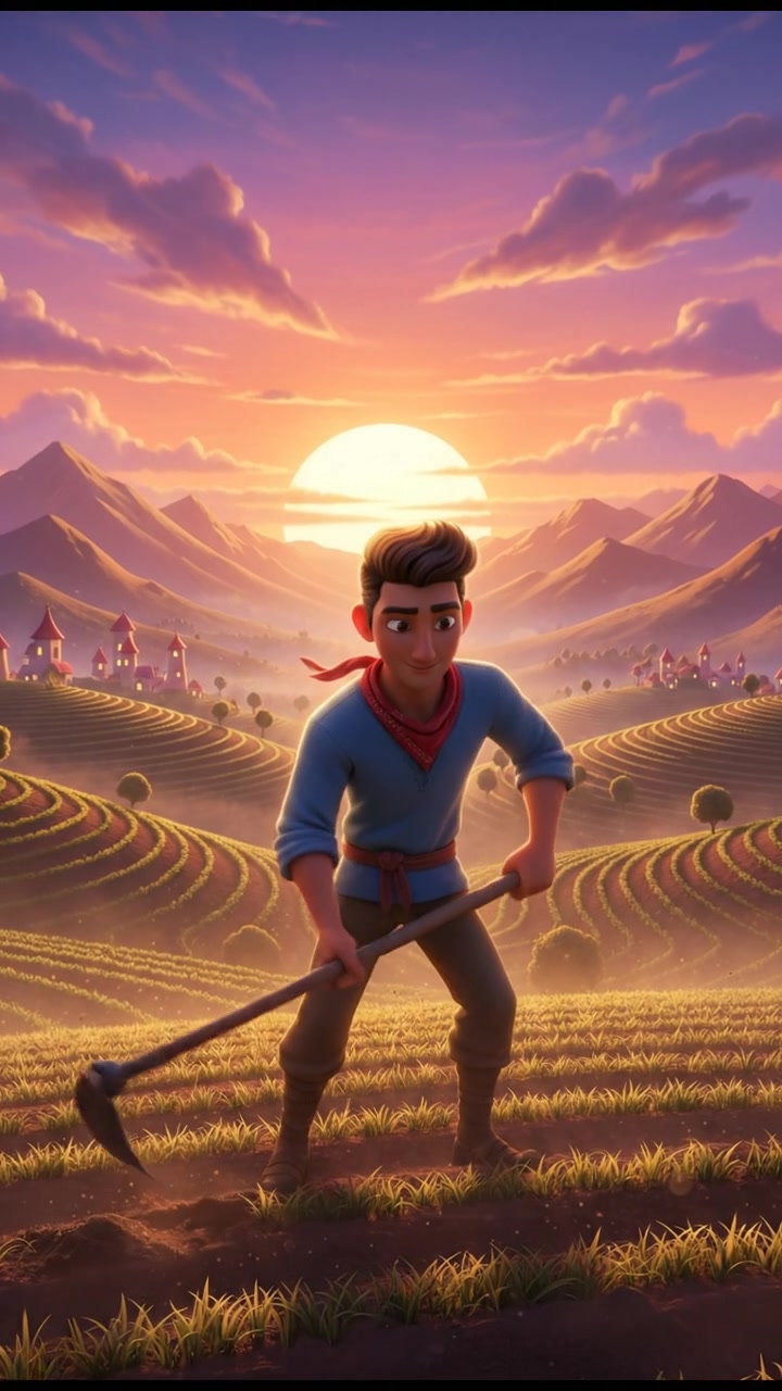 From Rural Fields to City Markets: A Boy's Journey