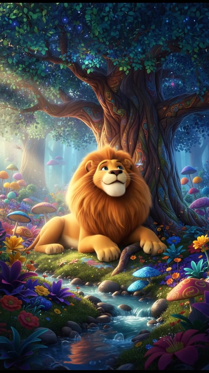 हिम्मत और दोस्ती: शेर और डॉगी की कहानी