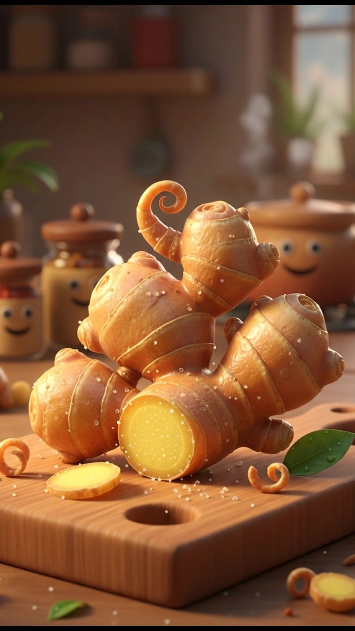 Fresh Ginger Tea Preparation