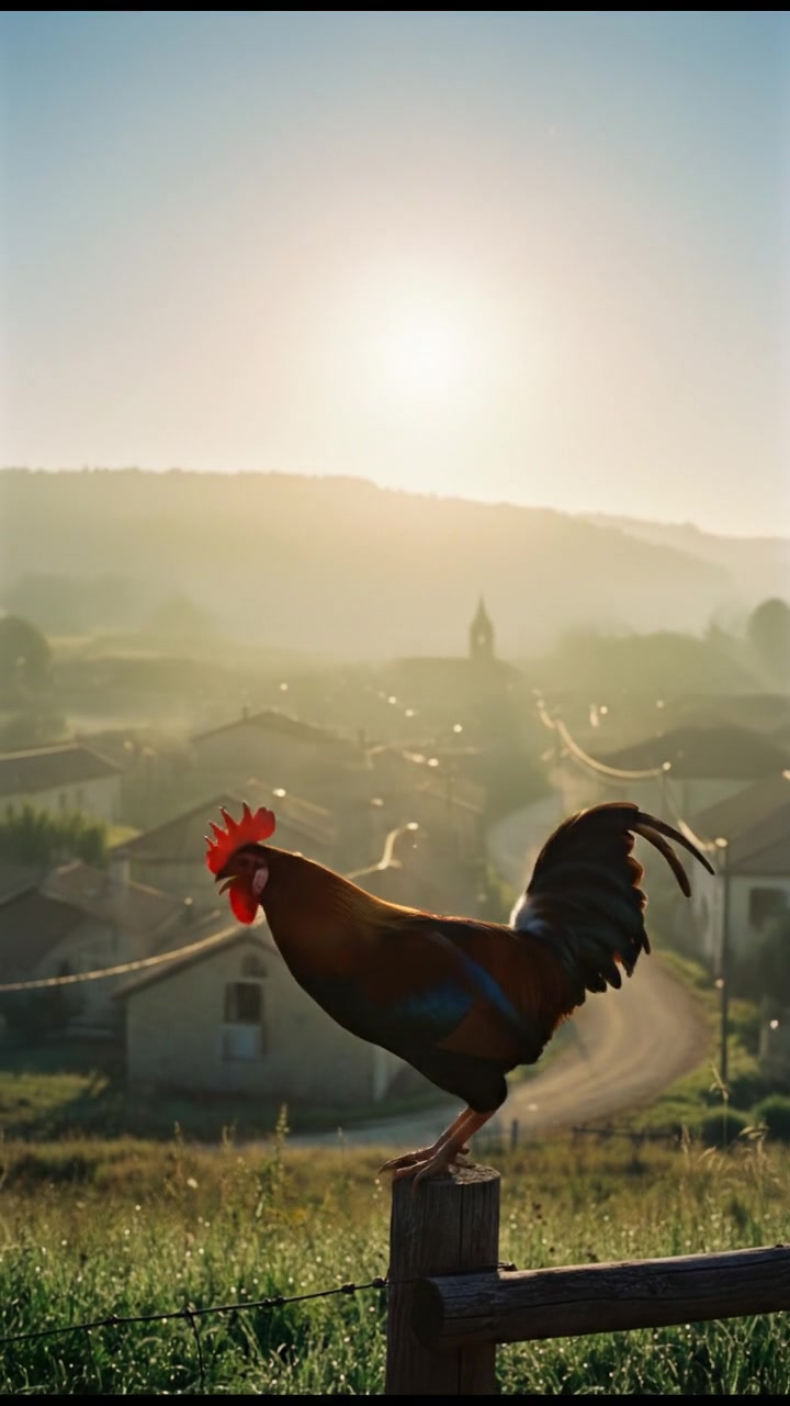 Rooster's Morning Adventure: A Funny Misunderstanding