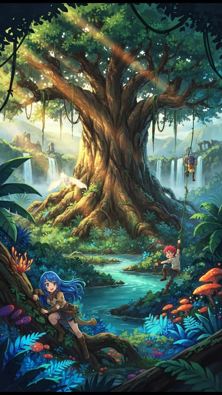 Squirrels in a Giant Forest Adventure