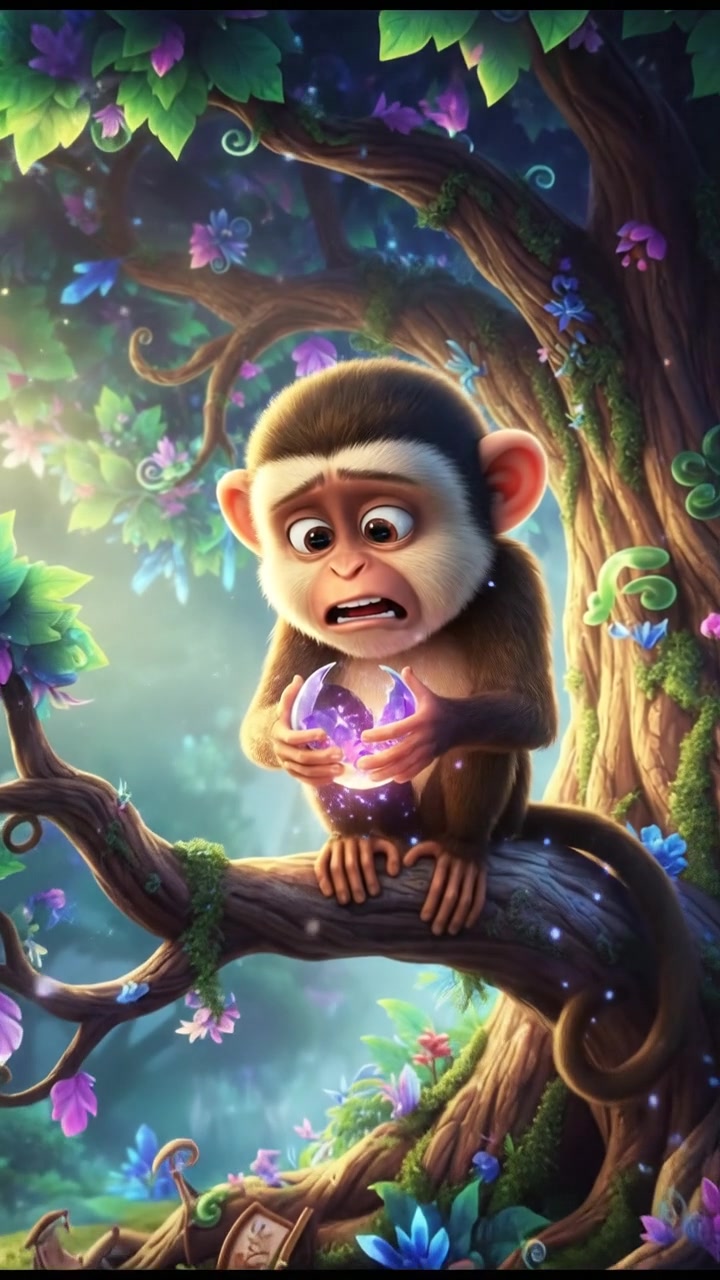 The Adorable Monkey Baby Stuck in a Tree