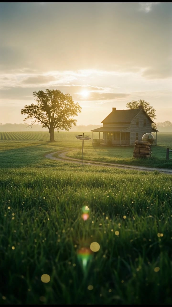 किसान की मेहनत और प्राकृतिक सुंदरता