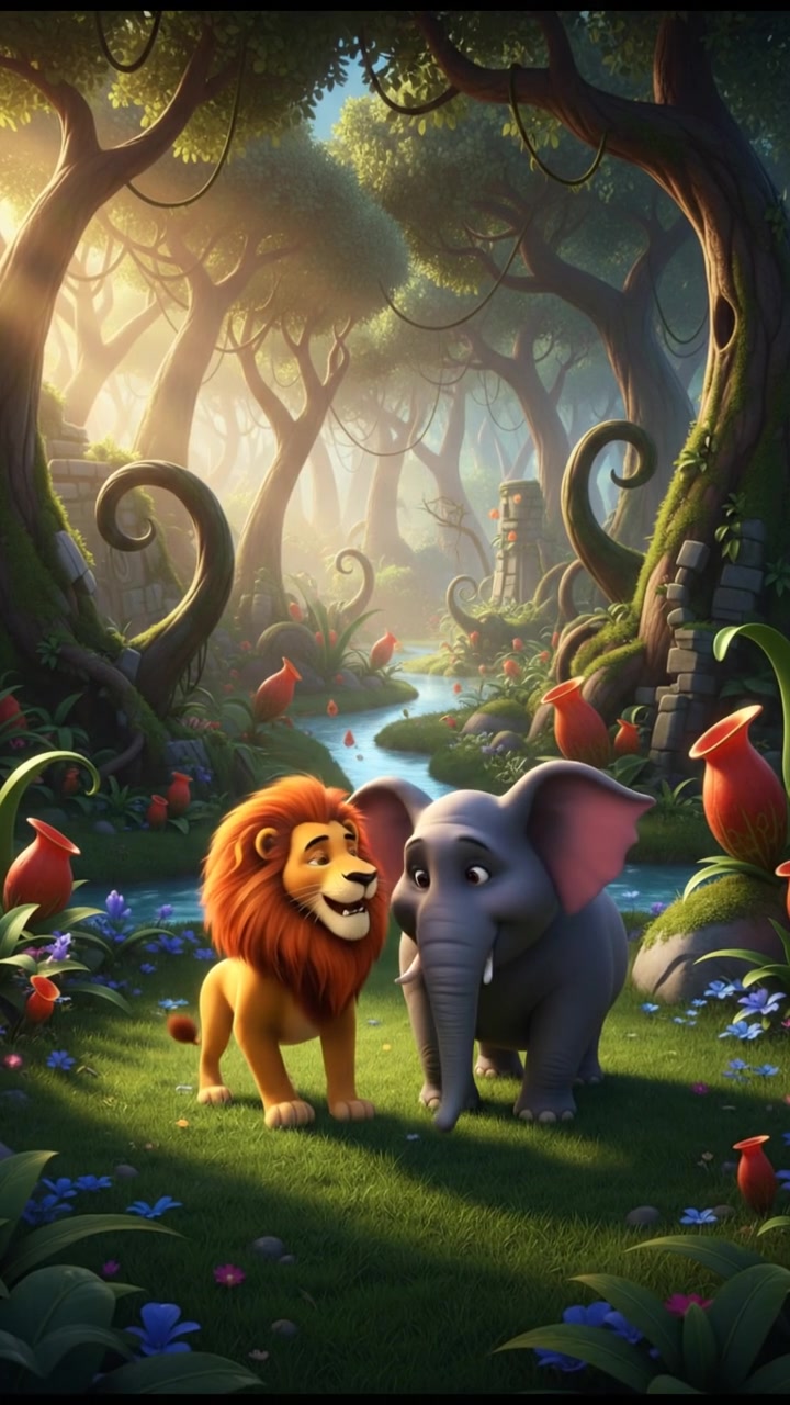 शेर और हाथी: असली ताकत की कहानी