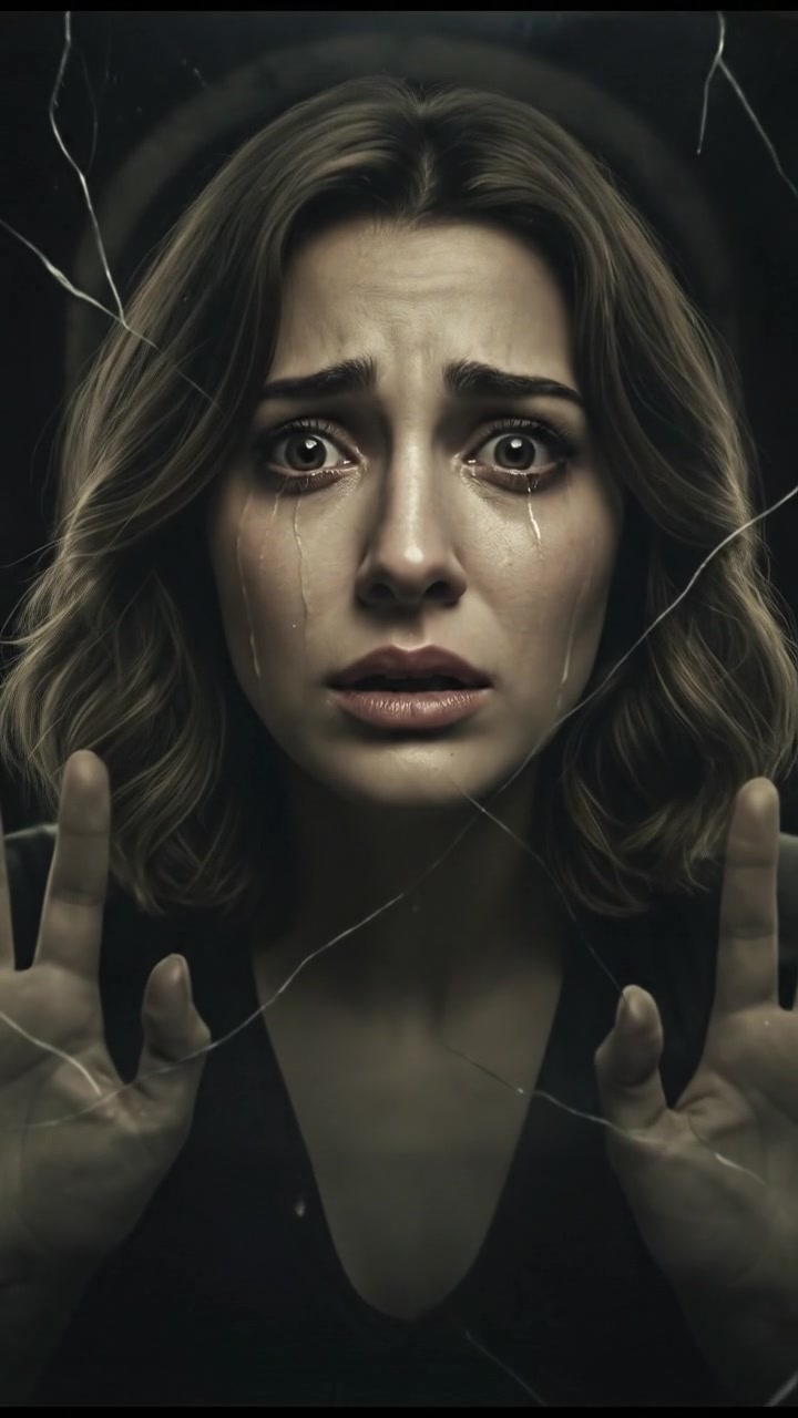 Inside the mirror, Laila's face shows despair, realizing she is trapped forever.