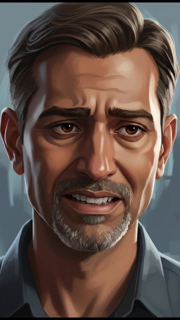 A close-up of Raj's facial expression, guilt evident as he thinks.