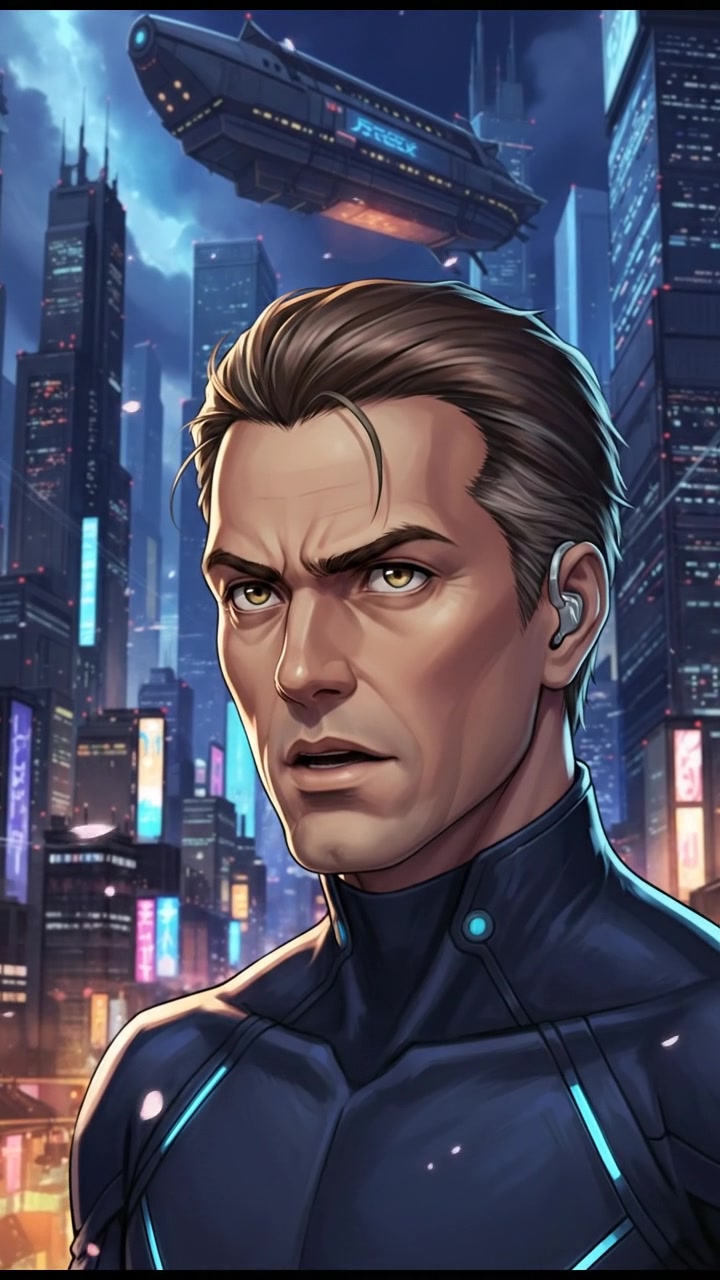 Omar with a focused expression, nodding slightly as he listens through his earpiece.