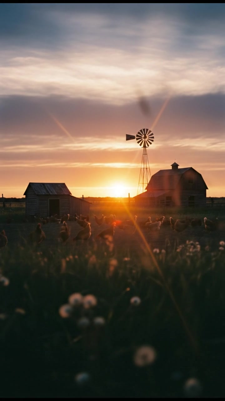 Epic EF5 Tornado Formation at Sunset