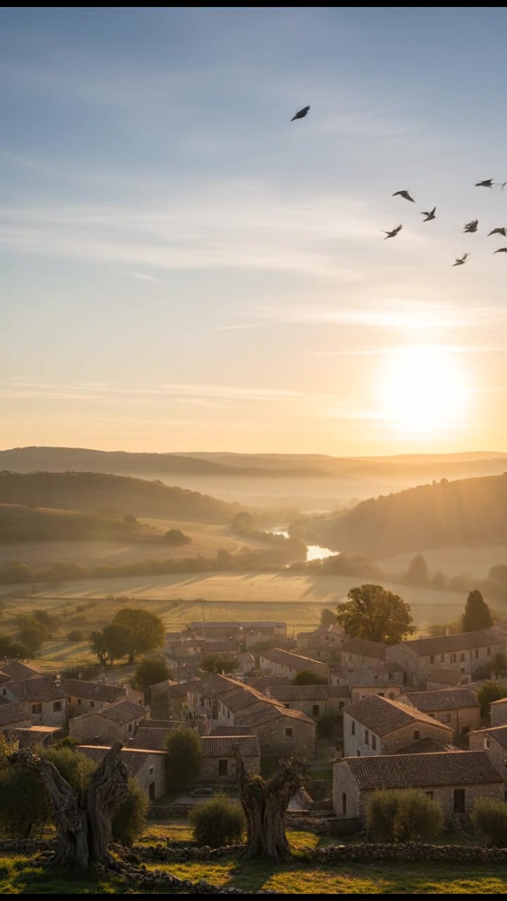 خوبصورت گاؤں کی روزمرہ زندگی کی ویڈیو