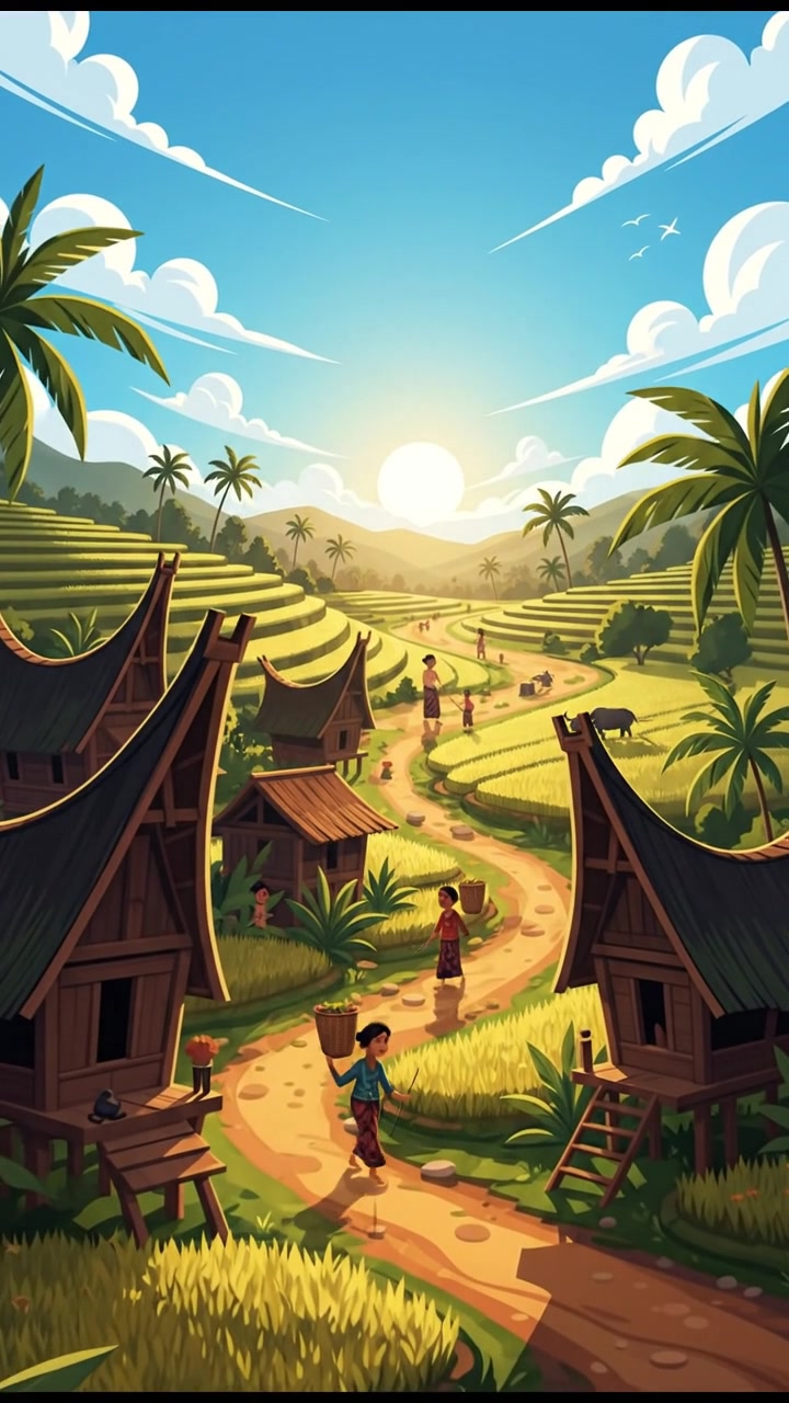 Keindahan Pedesaan Indonesia: Harmoni Alam dan Kehangatan Keluarga