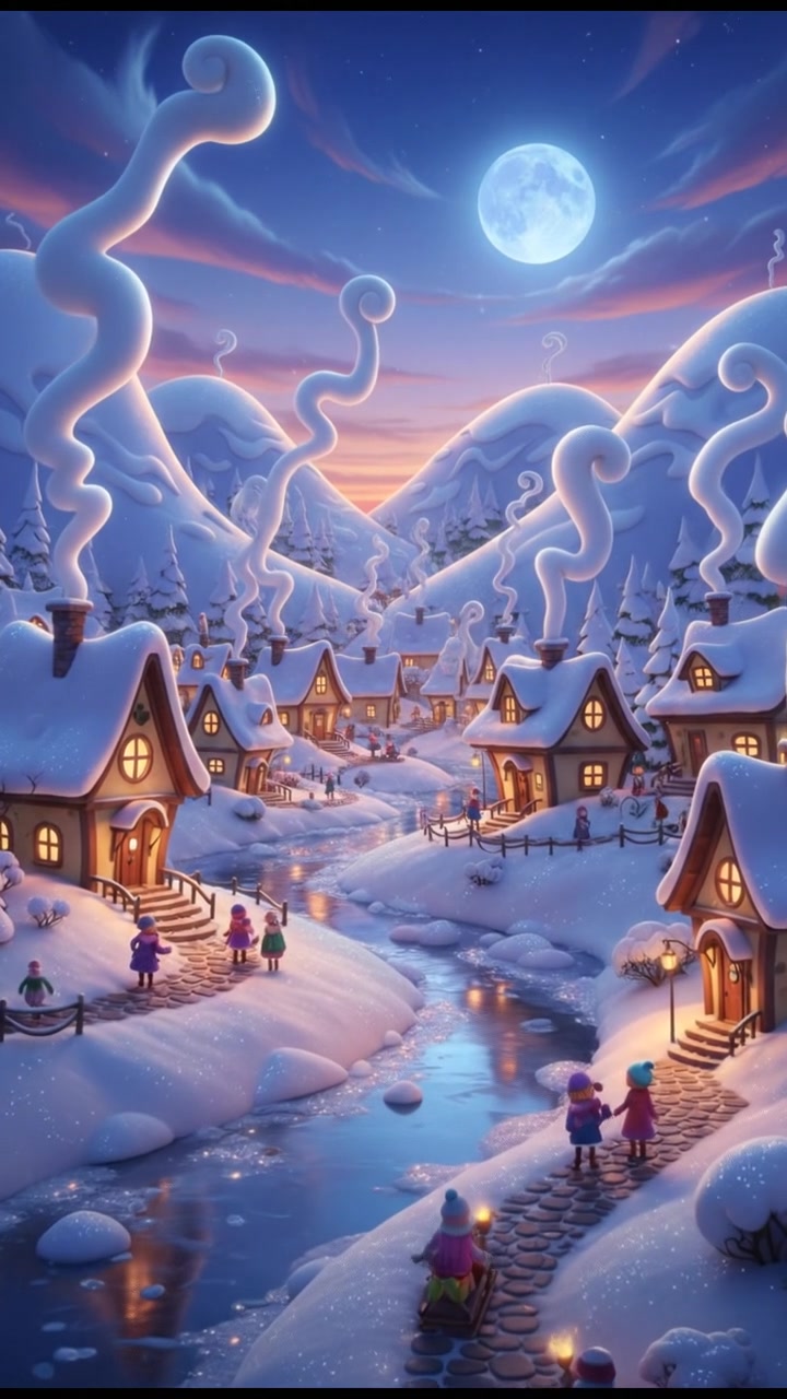 Christmas Fun in the Snowy Village