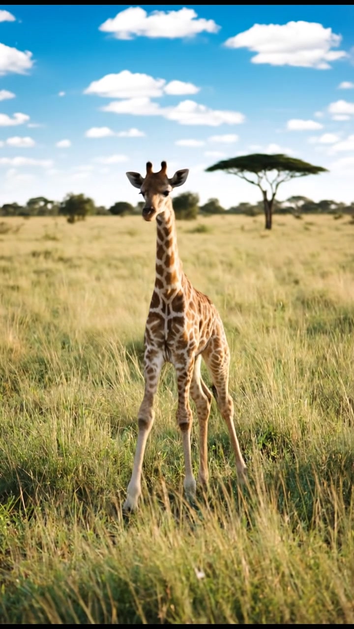 The Charm of Baby Giraffes