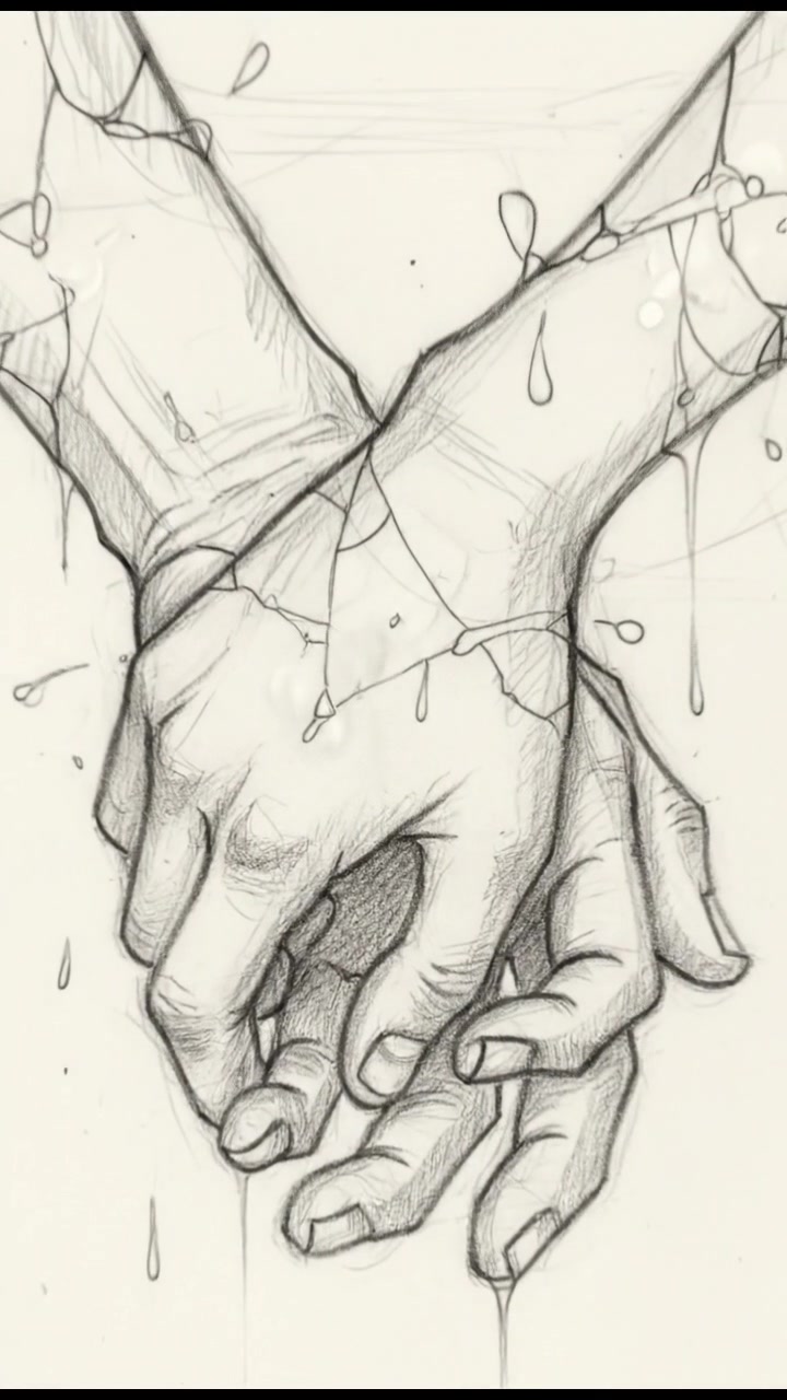 Close-up of intertwined hands, symbolizing support and shared vulnerabilities.