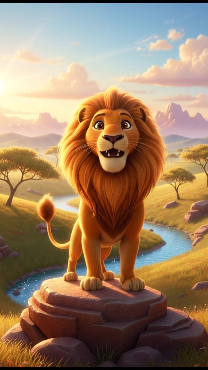 Roaring with Courage: A Lion's Journey