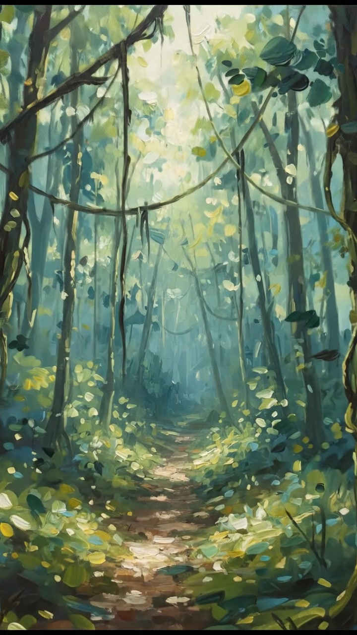 Lonely Elephant in the Jungle