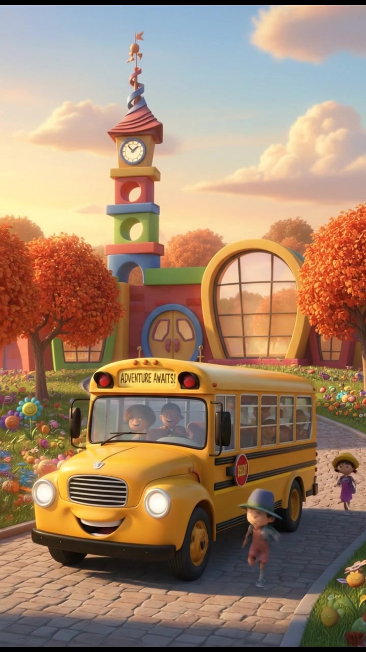 A Day at School: From Bus to Classroom