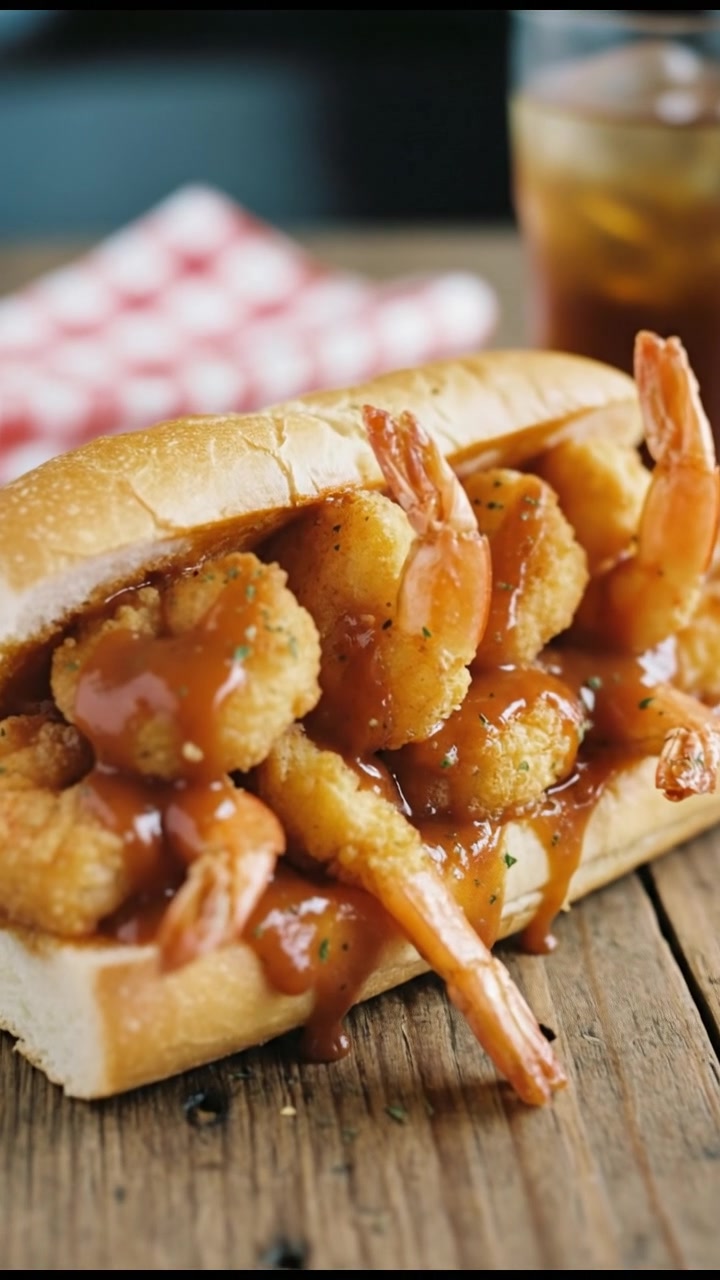 Southern Shrimp Po' Boy Sandwich: A Crunchy Delight