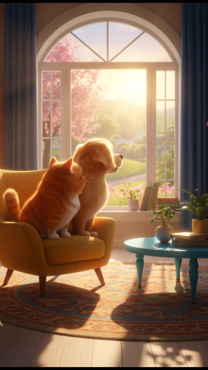 A Hilarious Cat and Dog Moment