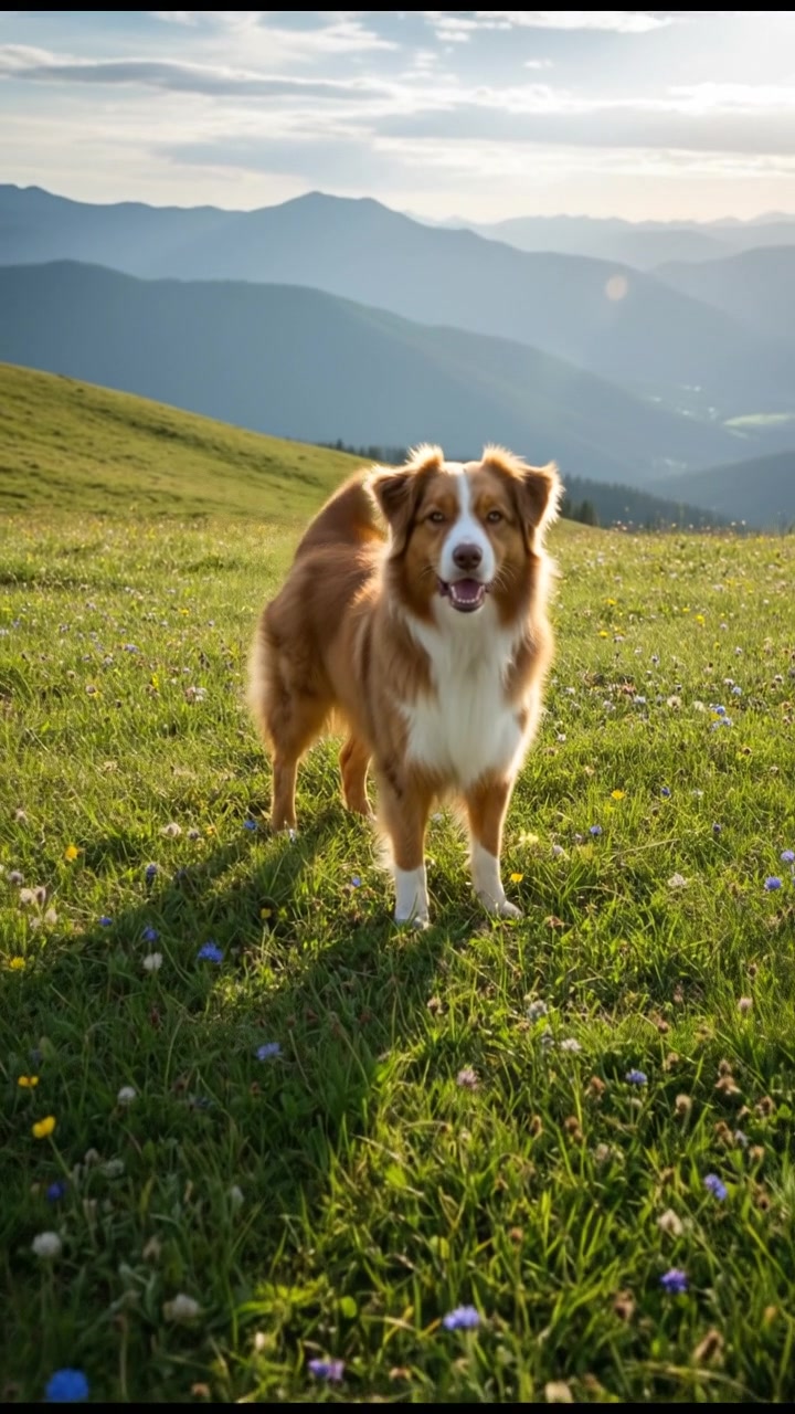 خوبصورت صحت مند کتا