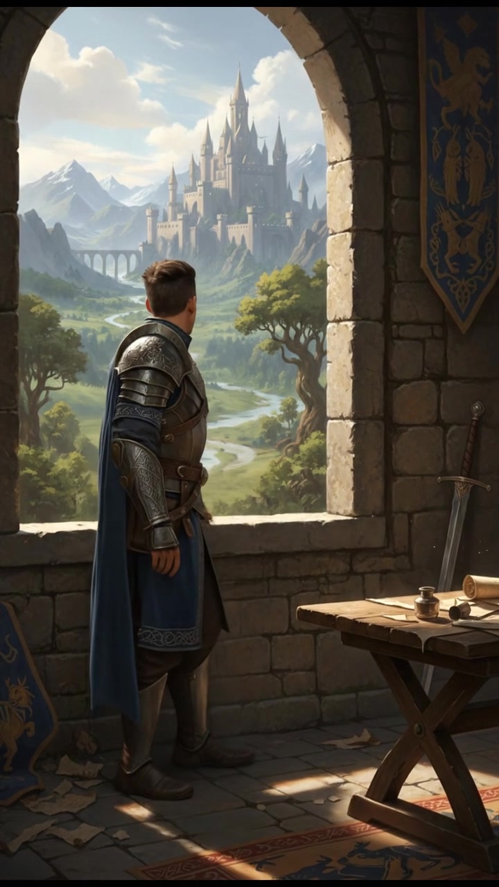 Amir, standing in a sunlit room with an open window, looking pensively outside.