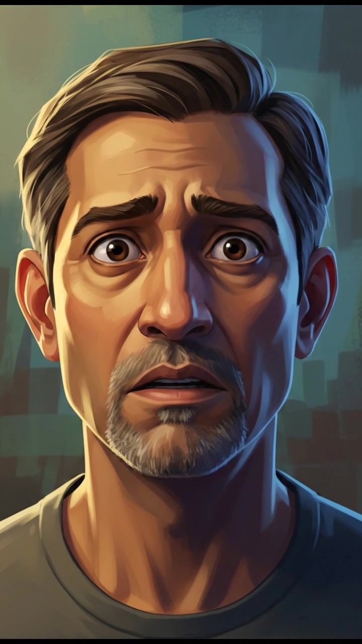 A close shot of Raj's face showing deep concern as he looks anxious.