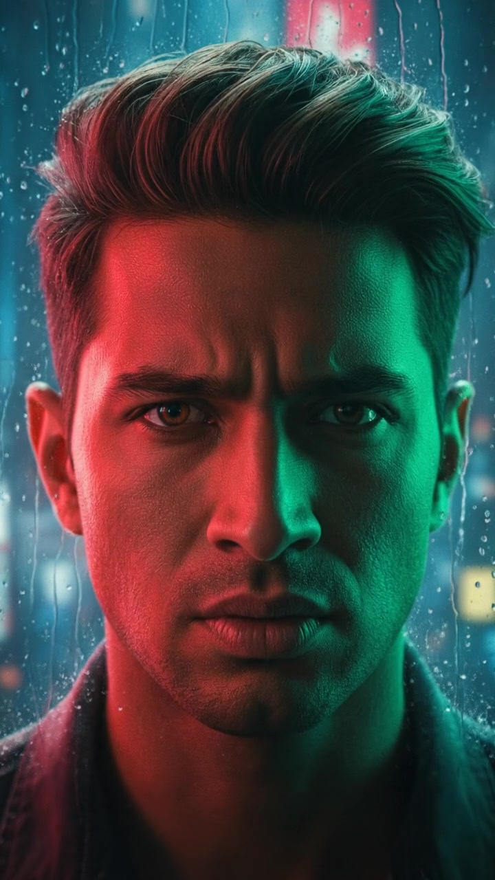 A close-up on Arjun's face, showing a mix of worry and determination.