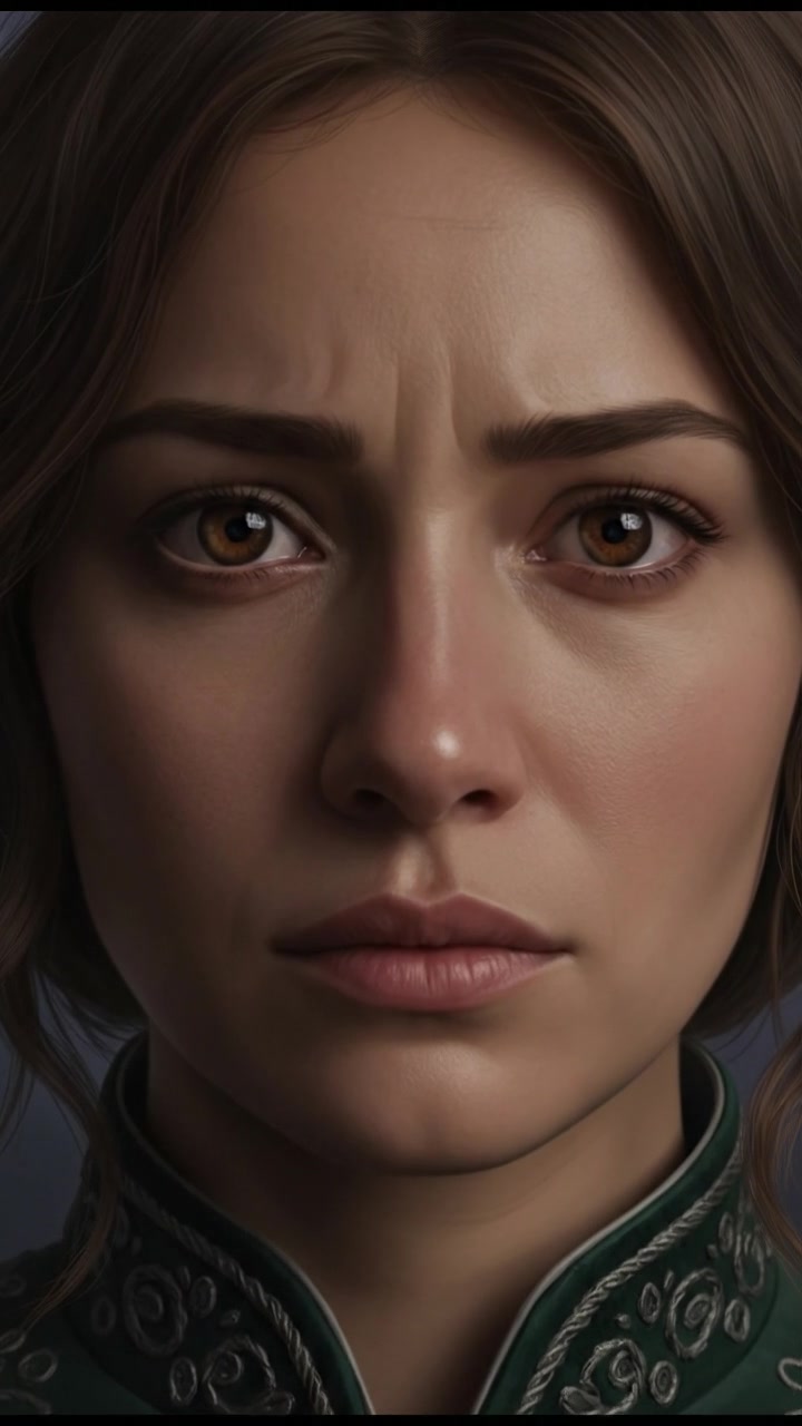 A close-up of Laila's eyes, reflecting exhaustion and a hint of worry.