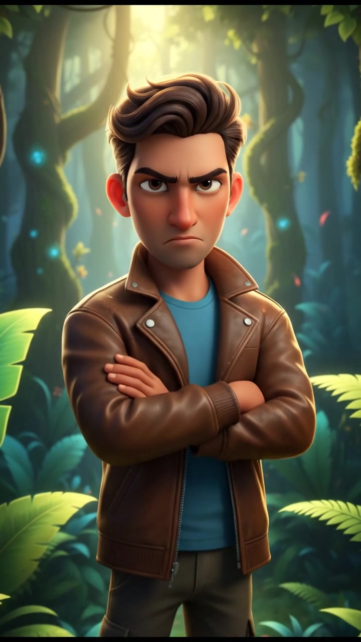 Joyful Moments in a Lush Garden