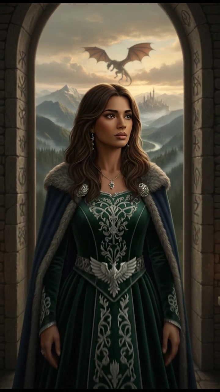 Priya standing in front of a window, looking out thoughtfully.