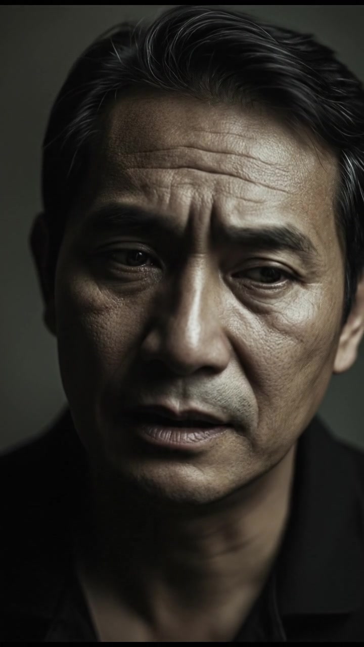 A close-up of Hiro's face showing contemplation and regret.