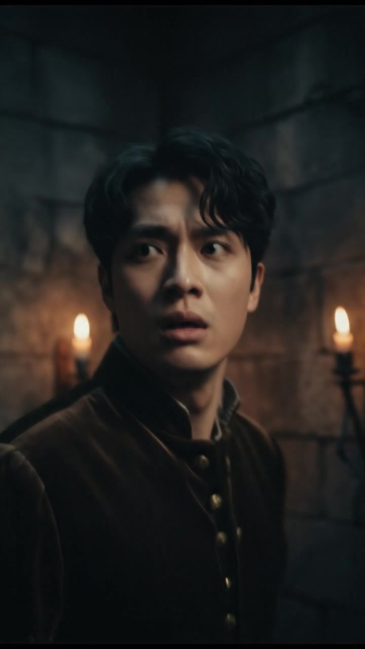 Ken looking over his shoulder, a look of fear on his face.