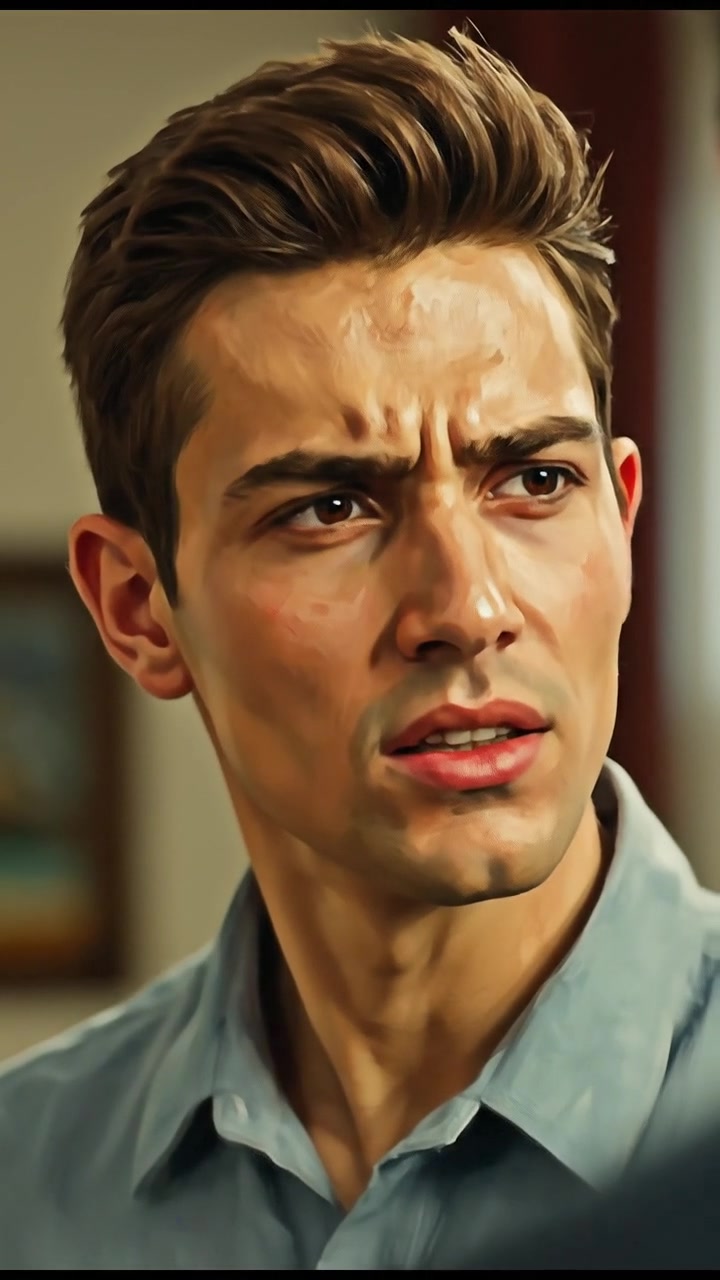 A close-up of Amir's face showing tension and concentration as he considers a difficult question.