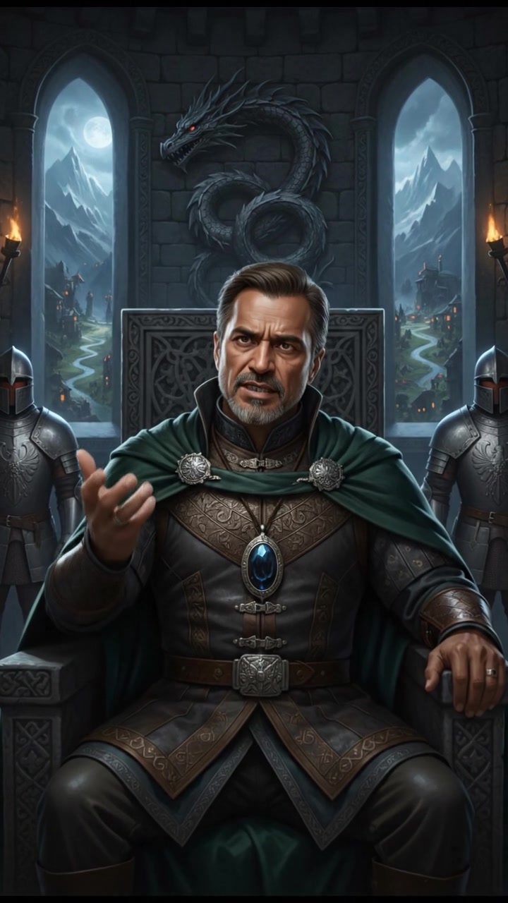 Raj with a serious expression, sitting upright as he continues to explain.