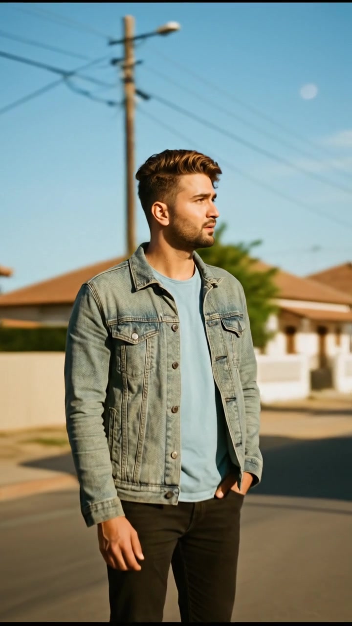 Village Man Selling Coconuts in the City
