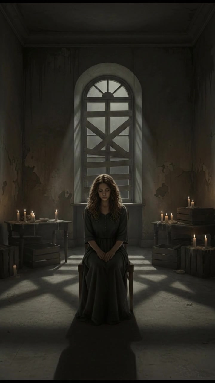 A quiet, empty room, emphasizing the silence Maya is experiencing.