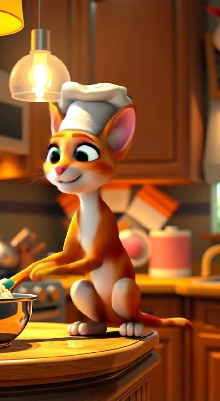 Kucing yang Kembali Memasak