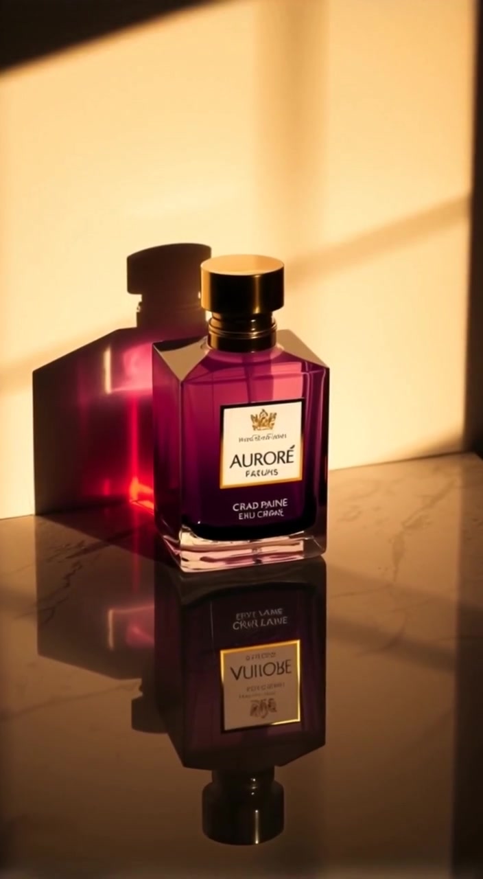 Soft light gently reflects off the luxurious bottle of cream on the marble countertop, showcasing its elegant design.