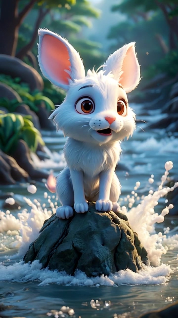 The Kind Lion and the Stranded Rabbit