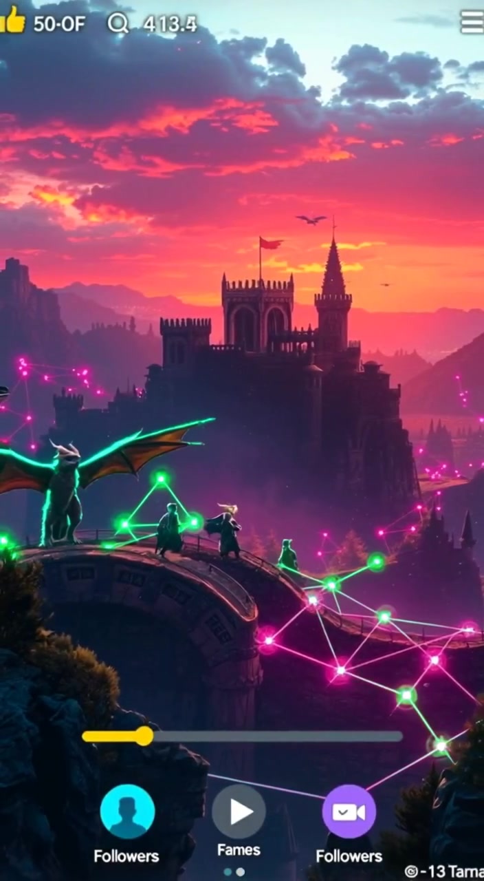 Glowing connections pulse gently across a futuristic city skyline, as hovering drones scan the vibrant digital landscape.