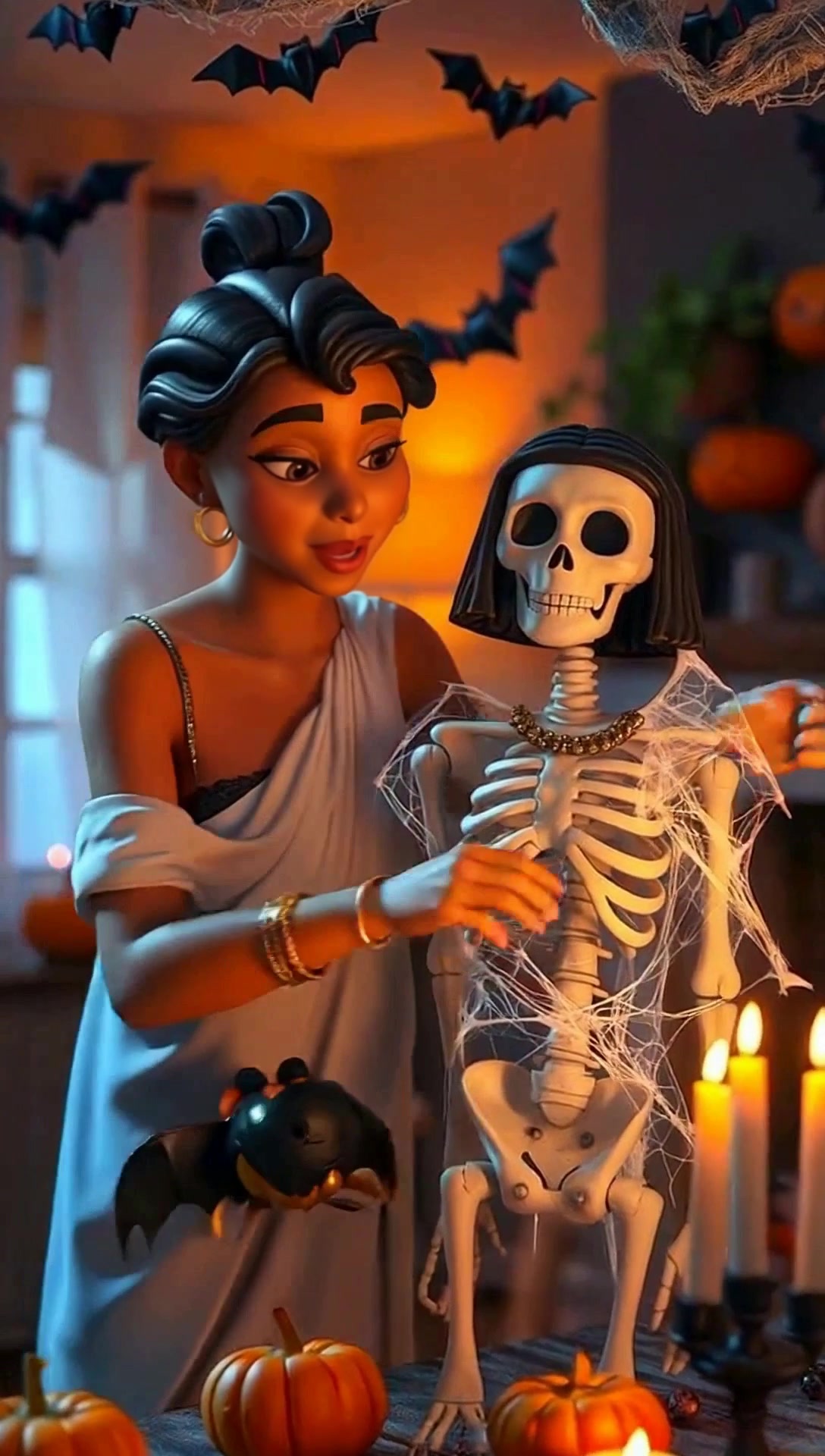 बच्चा और ममी की हैलोवीन तैयारी!