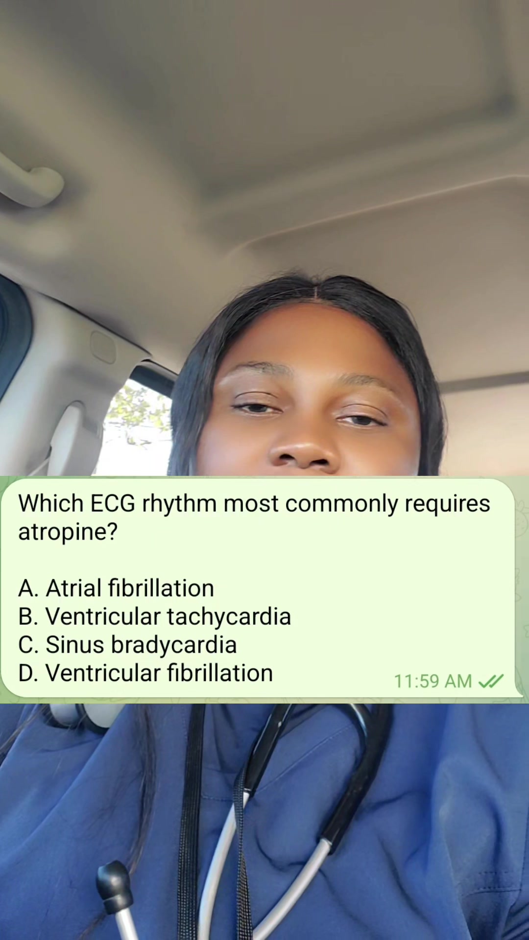 Which ECG Rhythm Requires Atropine Most Commonly?