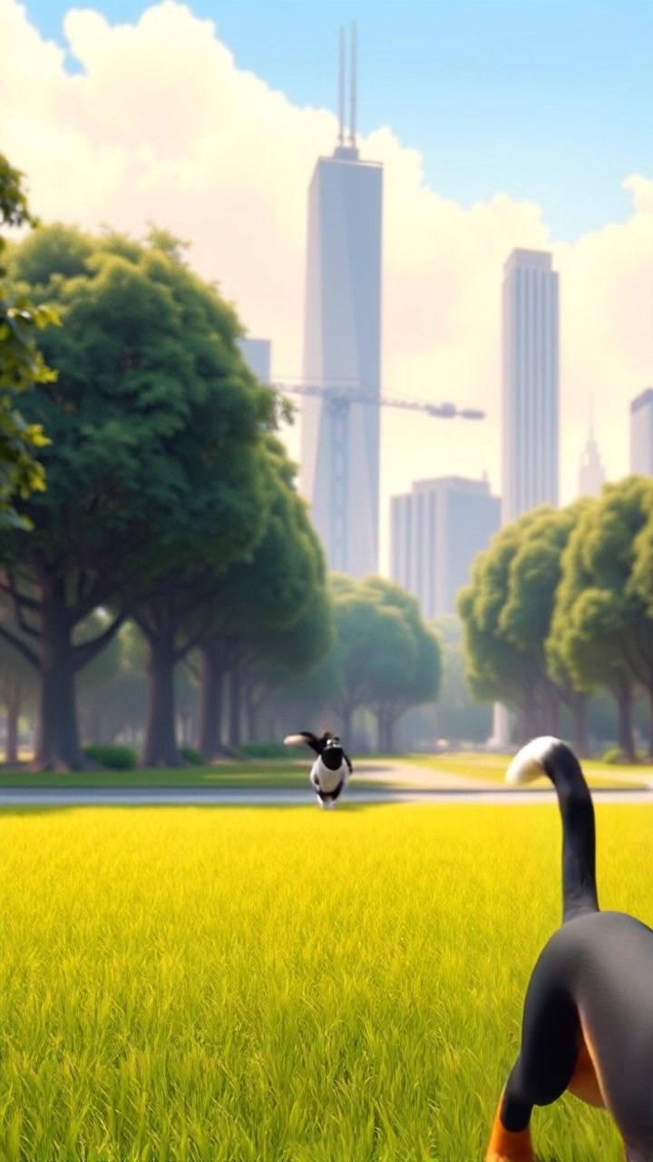 A Kind Encounter in the City Park