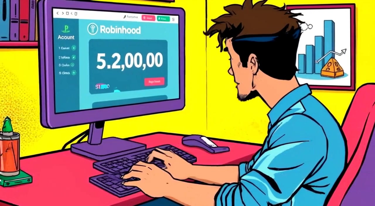 The man types intently at the keyboard, glancing between the screen and his notes with focused determination.