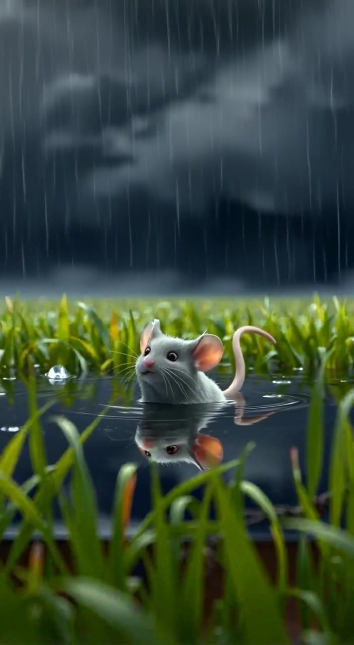 Divine Rescue: The Angel Cat and the Drowning Mouse