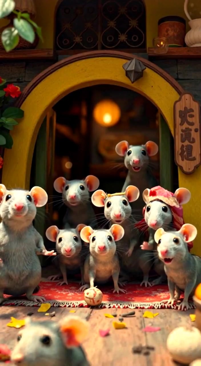 Celebrating Ganesh Chaturthi with Joyful Little Rats!